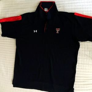 Men's XL Black Texas Tech Polo Under Armour Shirt